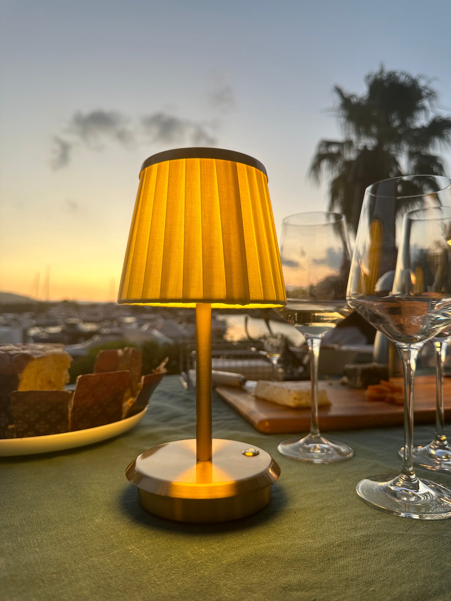 Aria Fabric Cordless Table Lamp