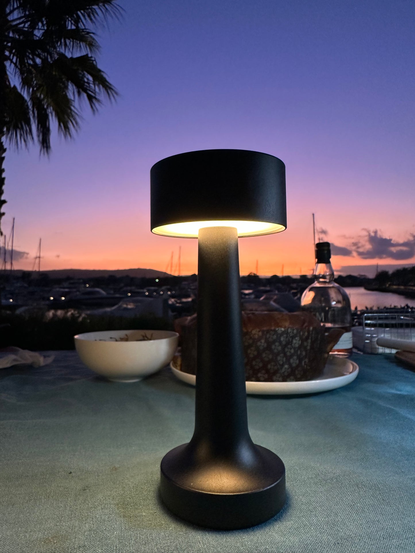 Classic Cordless Table Lamp - Black Matte