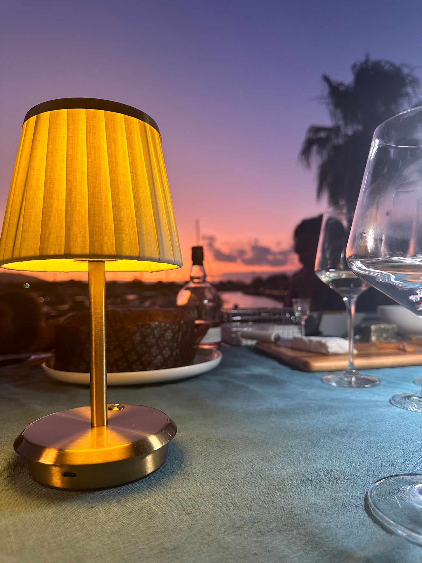 Aria Fabric Cordless Table Lamp