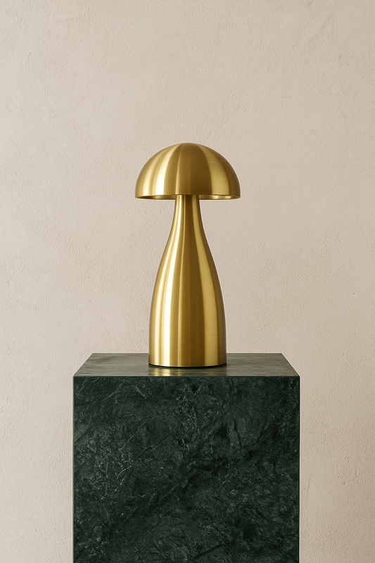 Mushroom Cordless Table Lamp - Gold