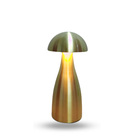 Mushroom Cordless Table Lamp - Gold
