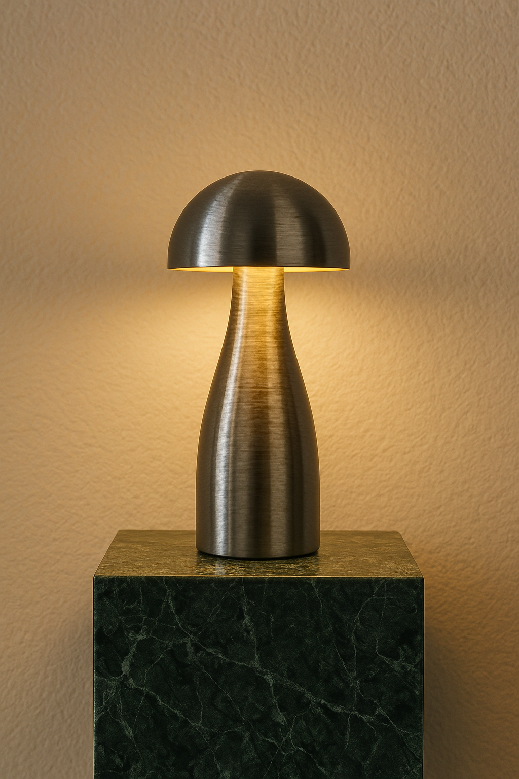 Mushroom Cordless Table Lamp - Silver