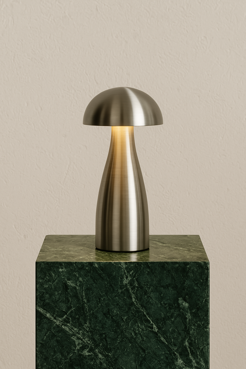 Mushroom Cordless Table Lamp - Silver