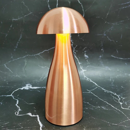 Mushroom Cordless Table Lamp - Rose Gold