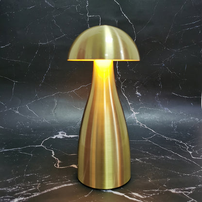 Mushroom Cordless Table Lamp - Gold