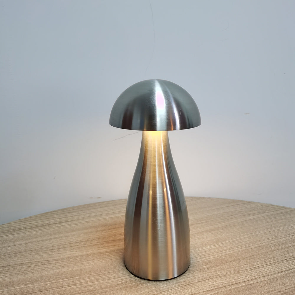 Mushroom Cordless Table Lamp - Silver